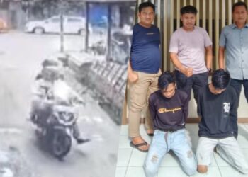 Viral Curi Tas Pake Motor Rental, Dua Pelaku Diringkus Polisi