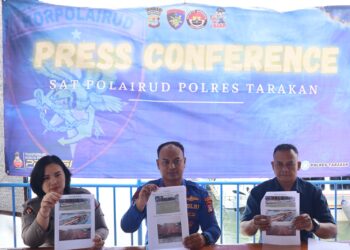 Bawa Kayu Ilegal Seorang Pria Ditangkap Satpolair Polres Tarakan