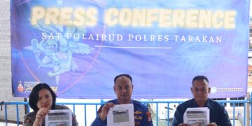 Bawa Kayu Ilegal Seorang Pria Ditangkap Satpolair Polres Tarakan