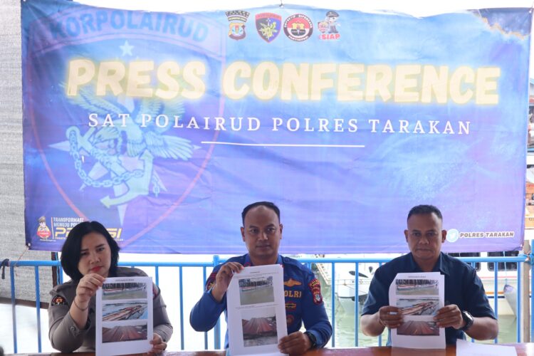 Bawa Kayu Ilegal Seorang Pria Ditangkap Satpolair Polres Tarakan