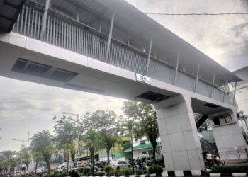 Miris! JPO di Jantung Kota Tarakan Tak Terawat, Warga Resah Keselamatan Terancam