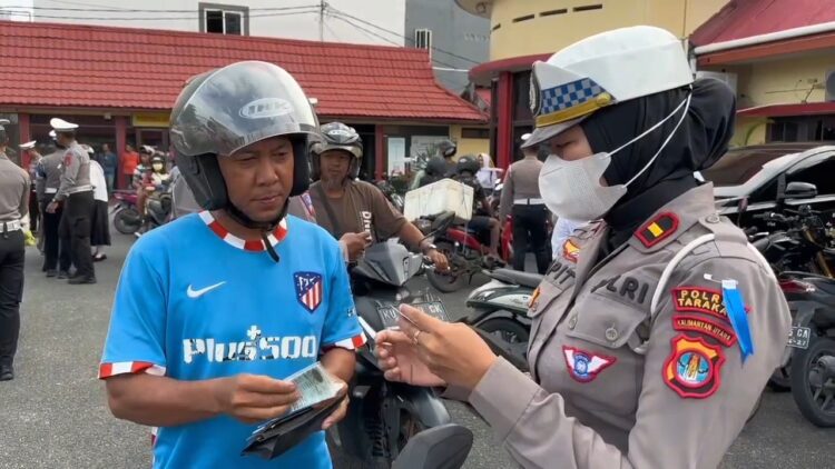 Jumlah Tilang Pelanggaran 2024 di Polres Tarakan Meningkat, Angka Kecelakaan Menurun