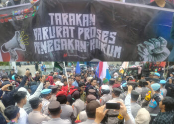 Massa Demo di Polres Tarakan, Minta Polisi Jangan Tebang Pilih Kasus