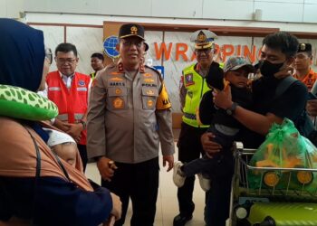 Kapolda Tinjau Pengamanan Personel di Posko Mudik Lebaran