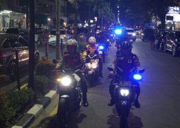 Polres Tarakan Patroli Persiapan Pengamanan Pawai Malam Takbiran