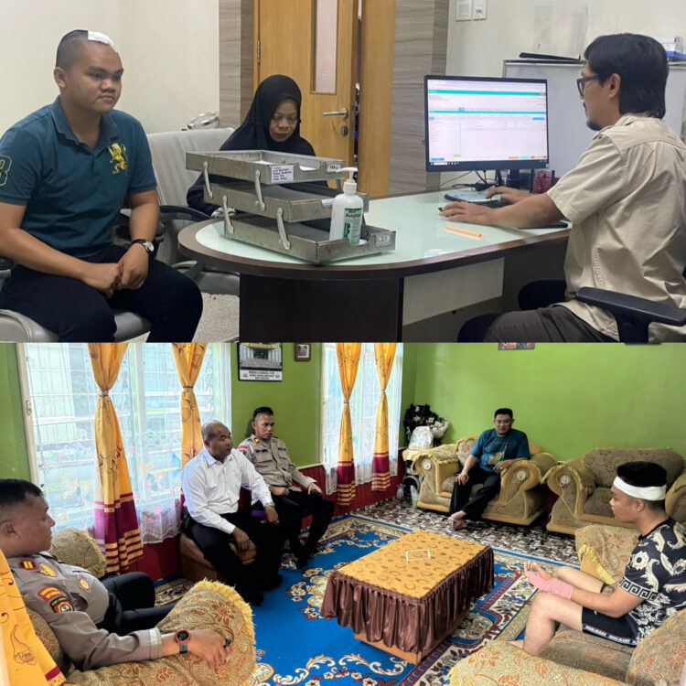 Kasat Samapta Polres Tarakan Home Visit ke Anggota yang Menjalani Pemulihan