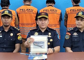 Empat Nelayan Asal Malaysia Terlibat Ilegal Fishing Ditangkap PSDKP Tarakan