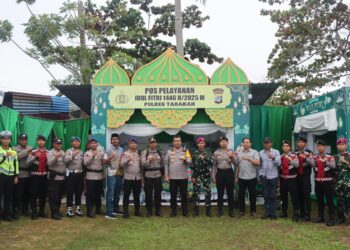 Antisipasi Lonjakan Pengunjung di Pantai Amal, Kapolres Cek Pos Pelayanan Ops Ketupat Kayan 2025