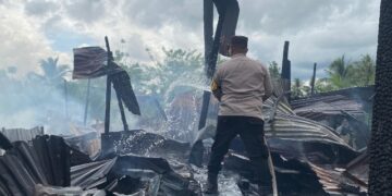 Tiga Rumah di Pantai Amal yang Terbakar Masih Dipasangi Garis Polisi