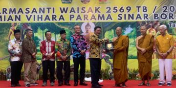 Vihara Parama Sinar Borobudur Diresmikan, Jadi Pusat Keagamaan Umat Buddha Terbesar di Kaltara