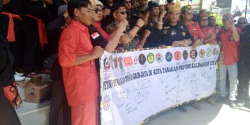 Unjuk Rasa, Belasan Ormas Lokal Tolak GRIB Jaya Tumbuh di Kaltara