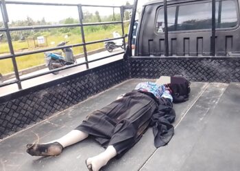 Motor Hilang Kendali di Tikungan, Dua Remaja Terpental, Kepala dan Bibirnya Memar