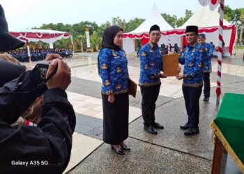 Akhirnya! Ratusan Honorer Senyam-senyum Terima SK PPPK dan CPNS