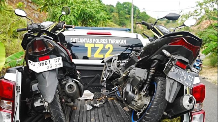 Brak! Motor Tabrakan di Tanjung Pasir, 1 Orang Meninggal Dunia