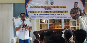 Sosialisasi Raperda Perlindungan Tenaga Kerja Lokal, Syamsuddin Arfah : Ini Inisiatif DPRD