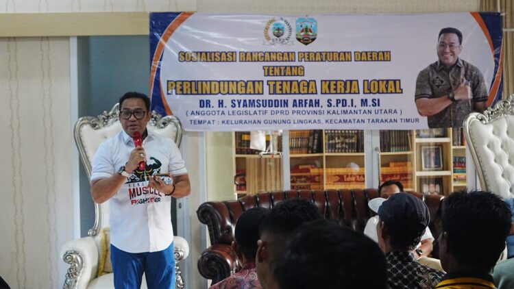 Sosialisasi Raperda Perlindungan Tenaga Kerja Lokal, Syamsuddin Arfah : Ini Inisiatif DPRD