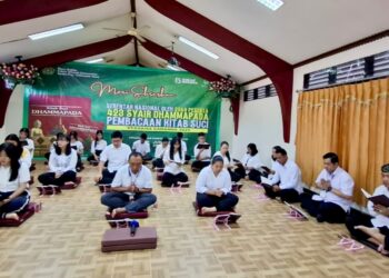 Digelar Serentak, Pembacaan Kitab Suci Dhammapada di Vihara Sinar Borobudur Berlangsung Khidmat