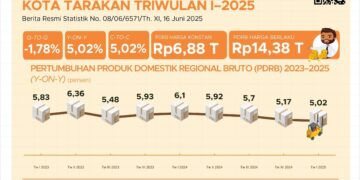 Tumbuh di Atas Rata-rata Provinsi, Sektor Jasa Dongkrak Ekonomi Tarakan 5,02% di Triwulan I