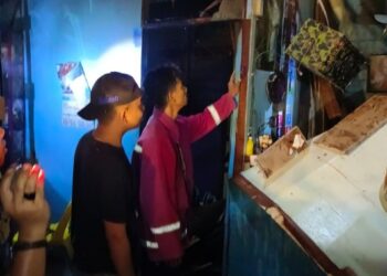 Ditinggal Sebentar, Rumah Warga di Pasar Inhutani Terbakar