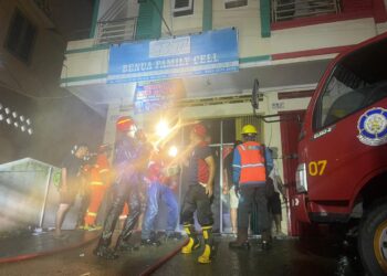 Ruko Elektronik di Karang Anyar Hangus Terbakar, Isinya Habis Dilahap Si Jago Merah