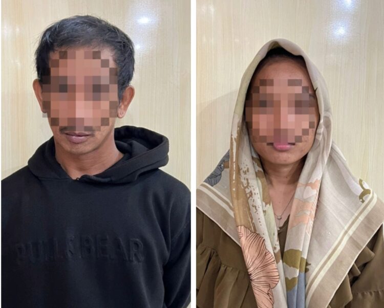 FOTO TERSANGKA : Dua pasangan kekasih yang ditangkap saat menyelundupkan sabu di Dermaga Sungai Jepun.