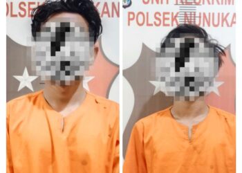 Asyik Bongkar Aki Curian, Tiga Pelaku Pencurian di Pabrik Aspal Nunukan Dibekuk Polisi