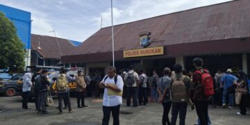 Ratusan Honorer Serbu Polsek dan Puskesmas di Nunukan