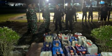 Satgas Pamtas Gagalkan Penyelundupan BBM Malaysia di Sebatik