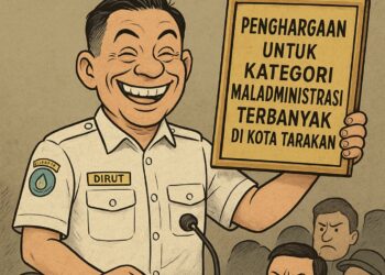 KNPI Tarakan Anugerahi Perumda Tirta Alam Penghargaan Kategori Maladministrasi Terbanyak di Kota Tarakan