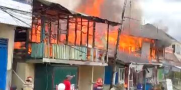 Tiga Rumah Warga Terbakar di RT 6 Kelurahan Sebengkok, Salah Satunya Rumah Ketua FKUB Tarakan, Zainuddin Dalila