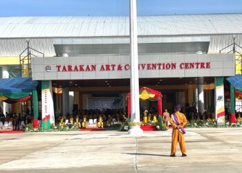 Upacara HUT Tarakan ke-28 Berlangsung Dihalaman TACC