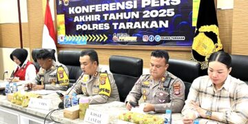 Polres Tarakan Gelar Apel Kesiapan Pengamanan Malam Tahun Baru 2026