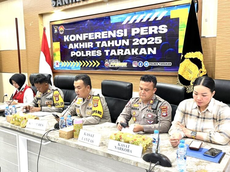 Polres Tarakan Gelar Apel Kesiapan Pengamanan Malam Tahun Baru 2026