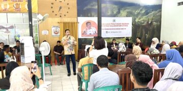Syamsuddin Arfah Gandeng Disperindagkop Kaltara Dalam Melakukan Sosialisasi Perda Pengembangan Ekonomi Kreatif