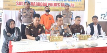 Polres Tarakan Musnahkan Barang Bukti Narkotika Seberat Lebih dari 3 Kilogram