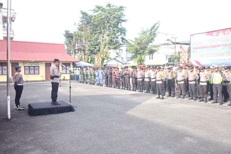 Polres Tarakan Gelar Apel Pergeseran Pasukan