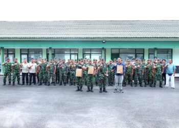 Dandim 0907/Tarakan Dukung Aktivitas Prajurit Lewat Sepatu Aerobik