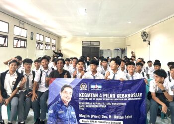 Anggota DPR RI Komisi IV Hasan Saleh Gelar Sosialisasi 4 Pilar Kebangsaan di SMAN 1 Tarakan
