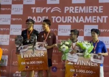 Harumkan Kaltara, Dyvac Akbar Fiqrillah Sabet Juara Turnamen Padel di Level Nasional