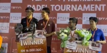 Harumkan Kaltara, Dyvac Akbar Fiqrillah Sabet Juara Turnamen Padel di Level Nasional