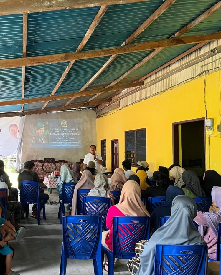 Hasan Saleh Gelar Sosdapil 8 Empat Pilar Kebangsaan di Juata Permai