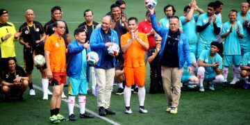 Sambut HPN dan Piala Dunia 2026, PWI Main Bola Bareng ANTARA, TVRI, dan RRI