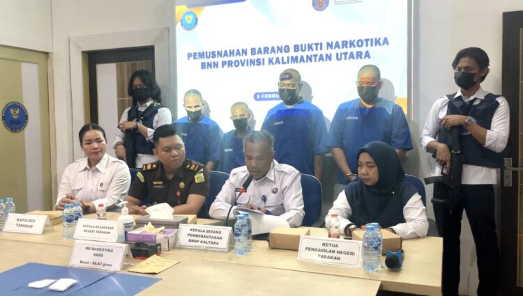 BNNP Kaltara Musnahkan 66,82 Gram Sabu Hasil Ungkap Kasus di Tarakan