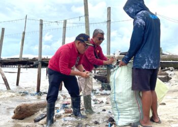 Rayakan HUT, Gerindra Kaltara Gelar Aksi Bersih Pantai di Pantai Amal