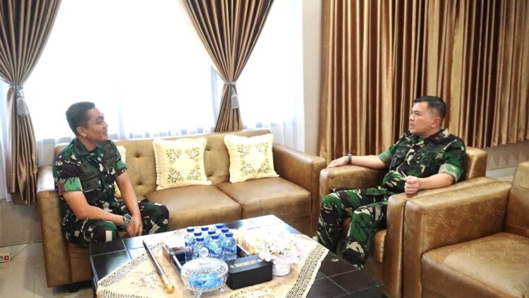 Dandim 0907/Tarakan Silaturahmi ke Lanud Anang Busra, Perkuat Sinergitas Antar Matra TNI