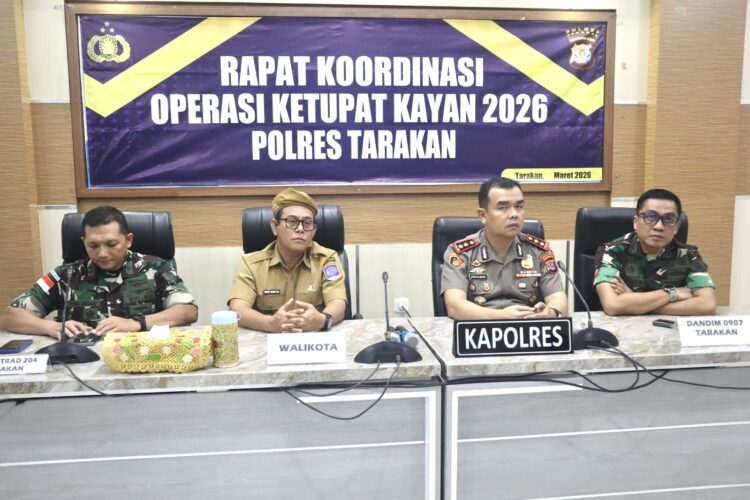 Polres Tarakan Gelar Rapat Koordinasi Operasi Ketupat Kayan 2026, Siapkan Pengamanan Idul Fitri dan Arus Mudik