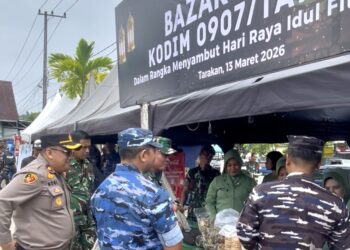 Kodim 0907/Tarakan Gelar Bazar Murah, Bantu Warga Penuhi Kebutuhan Jelang Idulfitri