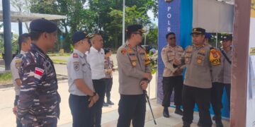 Kapolres Tarakan Kunjungi Pos Pelayanan Pelabuhan Ferry Juata, Cek Kesiapan Pengamanan dan Arus Mudik