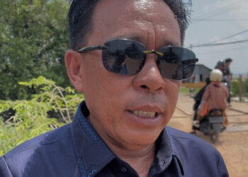 Asrin R. Saleh Selaku Anggota DPRD Tarakan Pastikan Semenisasi Jalan di Wilayah Pantai Amal Tetap Berjalan