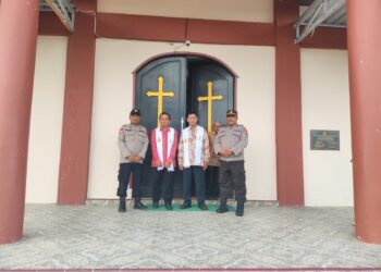 Polres Tarakan Laksanakan Pengamanan Ibadah Kenaikan Yesus Kristus di Sejumlah Gereja